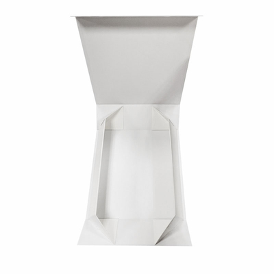 Biały prezent na zamówienie Składane pudełko Pudełka na prezenty z twardego papieru ze wstążką Flip Top String ze wstążką Uchwyt Płaskie pudełko papierowe