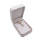 CMYK 4C Aksamitne magnetyczne pudełko na biżuterię Skórzane pudełko na obrączki srebrne tłoczenie