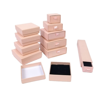 250gram Ivory Board Magnetyczne pudełka z biżuterią Opakowanie kolczyków z tacą VAC