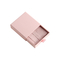 Szare różowe aksamitne magnetyczne pudełko na biżuterię 2 mm pudełka na prezenty z wysuwaną szufladą