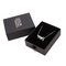 Czarne 157gsm Luksusowe skórzane magnetyczne pudełko na biżuterię Wkładka z gąbki EVA