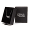 Czarne 157gsm Luksusowe skórzane magnetyczne pudełko na biżuterię Wkładka z gąbki EVA