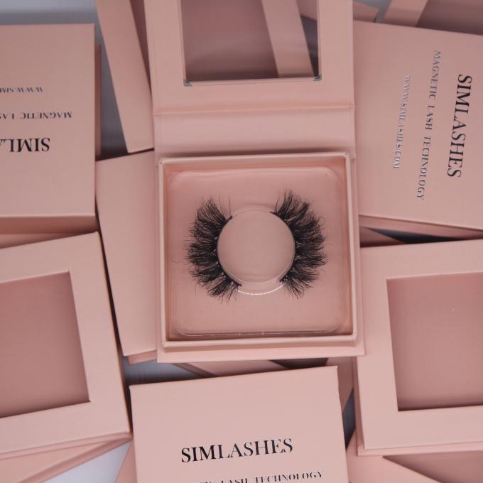 600gsm Eye Lash Magnetic Window Box Opakowanie Drukowanie UV 1
