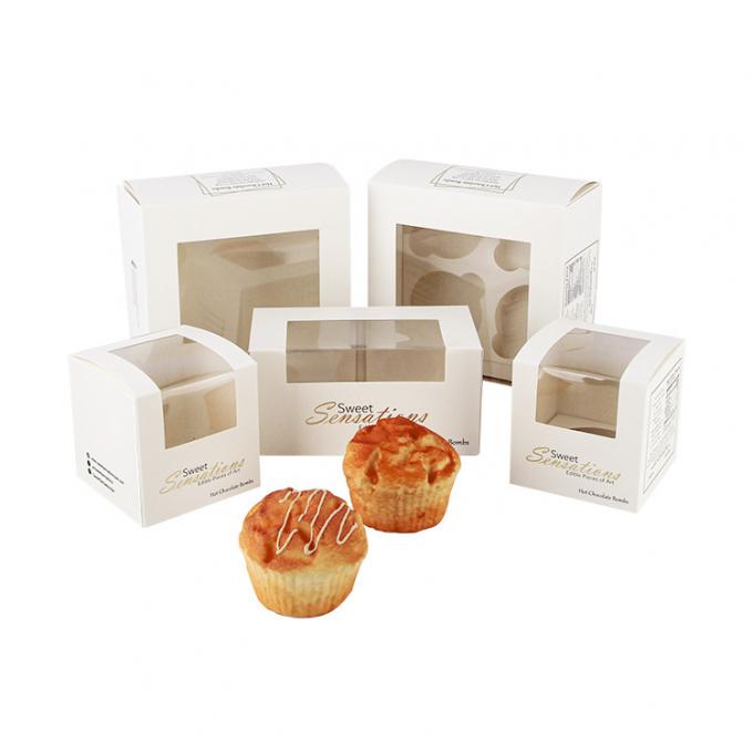 Pojedyncze Mini Kraft Paper Cupcake Ciasto Pudełka 2 4 6 12 Otwory Na Ślub Boże Narodzenie 1